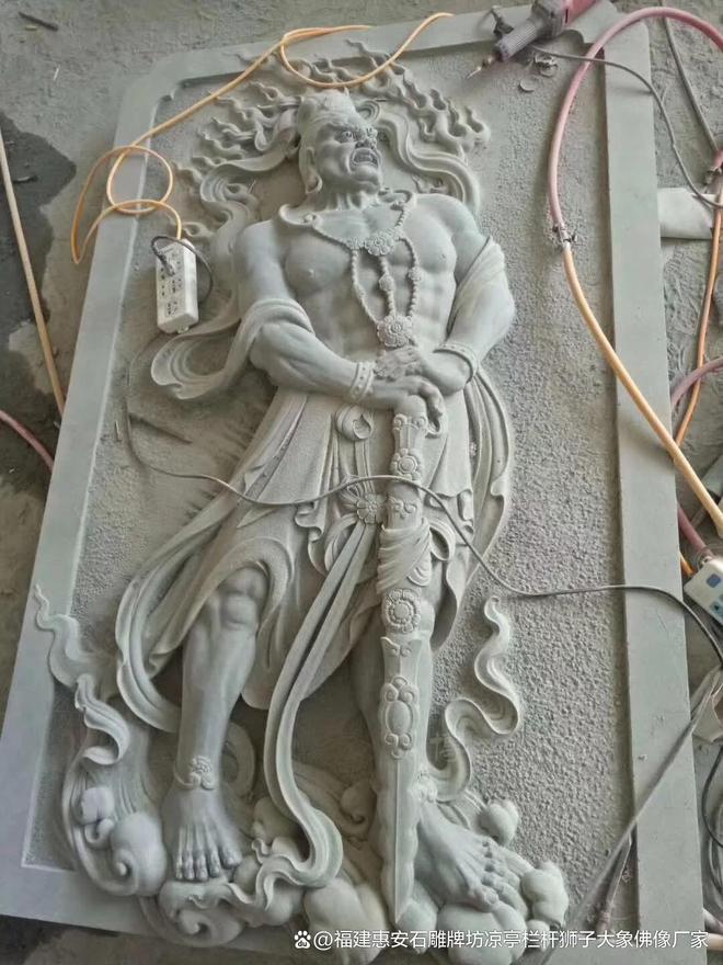 二将在风水学中的意义爱游戏最新石雕哼哈(图3) 二将在风水学中的意义爱游戏最新石雕哼哈(图3)