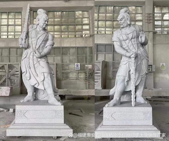 二将在风水学中的意义爱游戏最新石雕哼哈(图4)