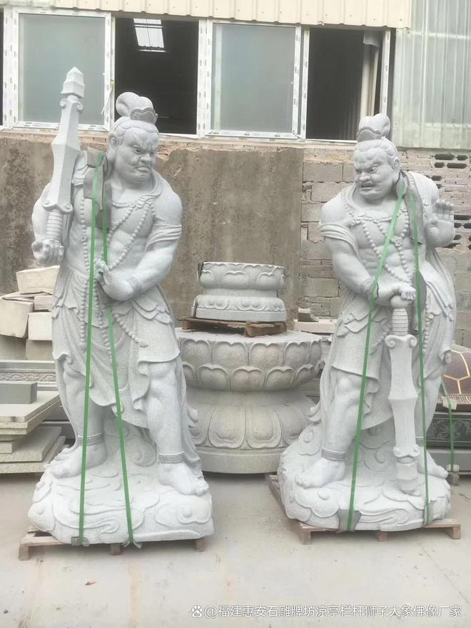 二将在风水学中的意义爱游戏最新石雕哼哈(图5) 二将在风水学中的意义爱游戏最新石雕哼哈(图5)